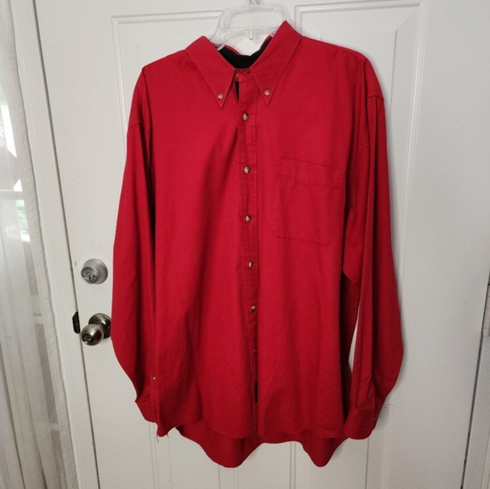 ALABAMA Port Authority Red Long Sleeve Shirt SEC  Size XL‎